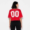Women's Game Day Cropped Elbow Sleeve V-Neck Athletic Jersey - Wild Fable™ - 3 of 3