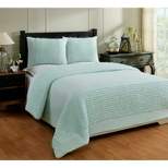 Queen Olivia Comforter 100% Cotton Tufted Chenille Comforter Set Turquoise - Better Trends