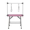 VisioGear 36" Folding Dog Pet Grooming Table with Adjustable Arm and Clamps, Pet Dog Cat Grooming Table, Pink, 36"*23.6"*65.5" - 2 of 4