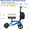 JUJABU Collapsible Knee Walker for Adults with Basket and Handbrake, Crutch Alternative for Foot, Leg & Ankle Injuries - 2 of 4