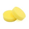 Unique Bargains Round Shaped Waxing Buffing Tool Polishing Pad for Car Vehicle 3.9" x 1" Yellow 12 Pcs - 2 of 3