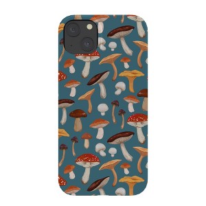 Avenie Mushrooms In Teal Pattern Snap Slim iPhone 15 Case - Society6 - 1 of 1