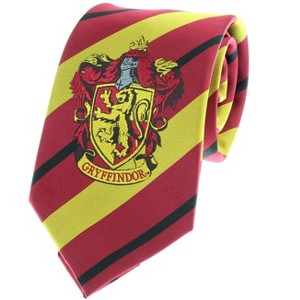 Premium Harry Potter Tie Striped House Crest Necktie Neckwear Cosplay Costume Wizarding World - 1 of 3