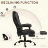 High Back Office Chair with Footrest and Recline, Adjustable Height Executive Swivel Task Chair for Home Workspace -3irtyhousy - 3 of 4
