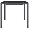 vidaXL Patio Table Patio Furniture Dining Table for Garden Anthracite Steel - 3 of 4