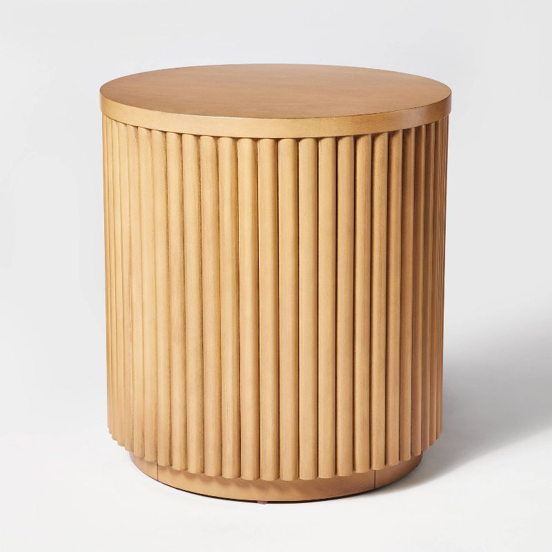 Dowel Fully Assembled Accent Table Natural - Threshold&#8482; designed with Studio McGee, 4 of 14