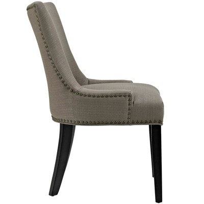 Granite Upholstered Parsons Side Chair with Wood Legs