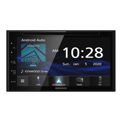 Kenwood DDX5707S Double Din DVD Car Stereo with Apple Carplay and Android Auto, 6.8 Inch Touchscreen, Bluetooth, Backup Camera Input, Subwoofer Out,