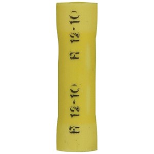 Install Bay® Vinyl Butt Connectors, 100 Count (12–10 Gauge; Yellow) - 1 of 1