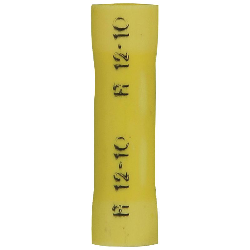 Install Bay® Vinyl Butt Connectors, 100 Count (12–10 Gauge; Yellow), 1 of 2