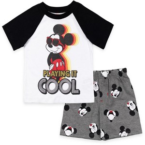 Disney Mickey Mouse T-Shirt and Shorts Outfit Set Infant to Big Kid - 1 of 4