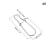 Unique Bargains Stainless Steel Quick Lock Design Fishing Snaps 100 Pcs - 2 of 4