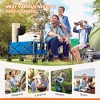 SKRAN Capacity Foldable Portable Wagons Carts with All-Terrain Wheels & Drink Holders,Heavy Duty Collapsible for Beach,Picnics(Wagon Only) - 2 of 4