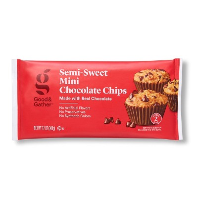 Semi Sweet Mini Chocolate Morsels - 12oz - Good & Gather™