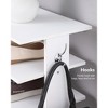 Gulches 38 in H x 17 in W White Particle Board Shoe Storage Cabinet with 7 Tier Hooks Vertical Organizer - 4 of 4