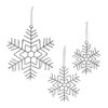 Melrose Glittered Wire Snowflake Ornament (Set of 12) - 2 of 4