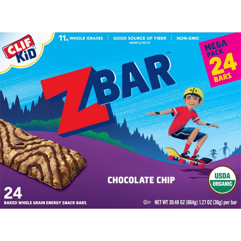 Clif Kid Zbar Chocolate Chip Snack Bars - 24ct/30.48oz, 6 of 8