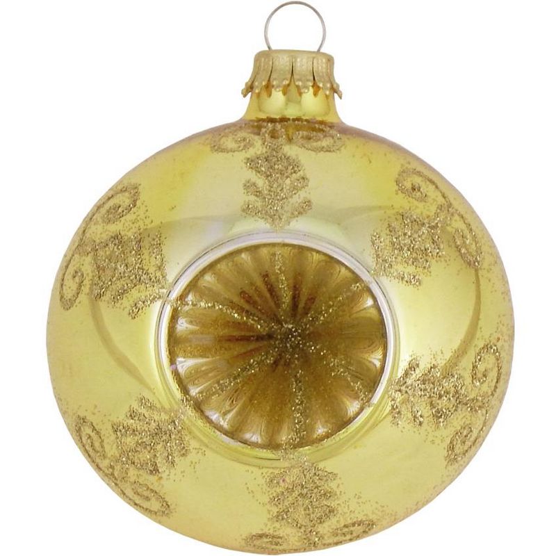 Glass Christmas Tree Ornaments - 67mm/2.625" [4 Pieces] Decorated Balls from Christmas by Krebs Seamless Hanging Holiday Decor, 2 of 5