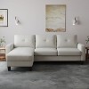 VASIP Living Room Furniture with Polyester Fabric L Shape Couch Corner Sofa for Small Space Beige - 2 of 4