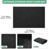 Unique Bargains Waterproof Felt Outdoor Storage Shed Flooring Mat Gray 1 Pc - 3 of 4