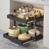 Cupboard Organiser, Extendable Drawer Storage - 2-Tier Telescopic Organiser (31.5-56.5cm W x 42-67cm D x 40.5cm H) - 2 of 4