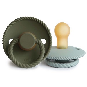 FRIGG Rope Natural Rubber Pacifier 2-Pack - 1 of 4