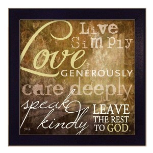 Live Simply By Marla Rae, Printed Wall Art, Ready To Hang Framed Poster, Black Frame - 1 of 4