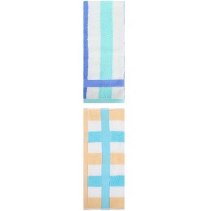REGALWOVEN 2 Pack Cotton Soft Absorbent Striped Hand Towels for Bathroom 13" x 29" - 1 of 4