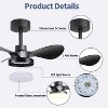 YUHAO Smart 6-speed Modern and Contemporary Ceiling Fan with Light,3 ABS Blades ,Works with Alexa and Google Assistant - 2 of 4