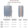 Wooakway Carry-on 3-Piece Hardshell Luggage Sets (20", 24", 28") with PC+ABS, TSA-Approved Lock, Spinner Wheels & Double Zippers - 3 of 4