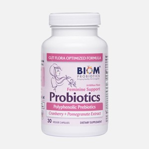 Biom Probiotics Feminine Support Probiotics Capsules (30 count) - 1 of 4