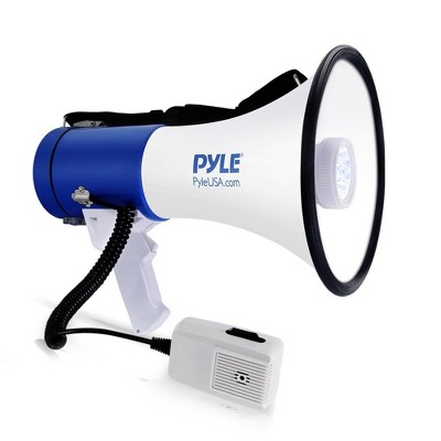 Pyle Megaphone Speaker with Built-In LED Lights