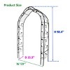 Metal Garden Archway Trellis, Climbing Plant Support for Vines, Roses, Freely Assembled Outdoor Arbor – Cuddlewood - 4 of 4
