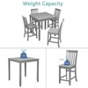 VYNXARIA 5 Piece Dining Table Set,Wooden Dining Square Table,Kitchen Table Set with Square Table and 4 Upholstered Chairs - 4 of 4