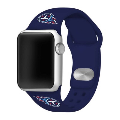 NFL Tennessee Titans Apple Watch Compatible Silicone Band 38mm - Blue