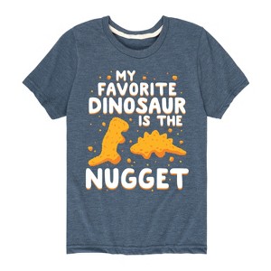 Boys' - Instant Message - My Favorite Dinosaur Is The Nugget Short Sleeve Graphic T-Shirt - 1 of 4