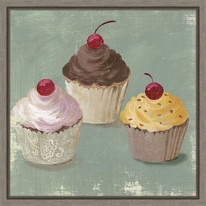 Amanti Art Cupcakes by PI Gallerie Canvas Wall Art Print Framed 16 x 16-in. - 1 of 4