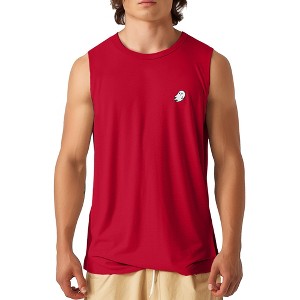 Dalix Ghost Embroidered Muscle Tank Cotton Soft Summer Mens - 1 of 4
