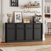 Garvee Sideboard Buffet Cabinet with Storage Drawers, 4-Door Kitchen Cabinet with Wood Handles, Modern Console Table for Dining Room, Entryway - 2 of 4