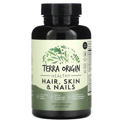 Terra Origin Healthy Hair, Skin & Nails, 60 Capsules