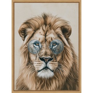 Amanti Art Cool Cat by Mowzu  Framed Canvas Wall Art - 1 of 4