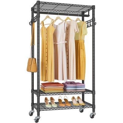 VIPEK R1 Rolling Garment Rack Portable Heavy Duty Clothes Rack Freestanding Closet Racks