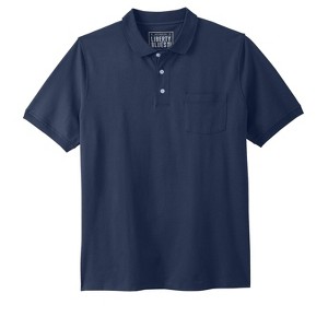 Liberty Blues by KingSize Men's Big & Tall Shrink-Less Pocket Piqué Polo - 1 of 4