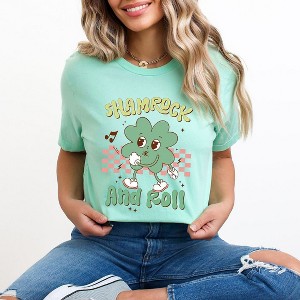 Simply Sage Market Shamrock and Roll Short Sleeve Graphic Tee - 1 of 4