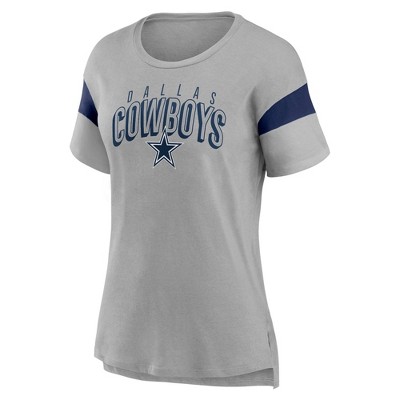 FOCO Dallas Cowboys NFL Womens Team Stripe Property of V-Neck T-Shirt