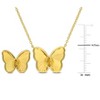 EVERLY JEWELRY | Yellow Plated Sterling Silver 1/3ct TGW Citrine Butterfly Earrings and Necklace Set - 17 in - 2 of 4