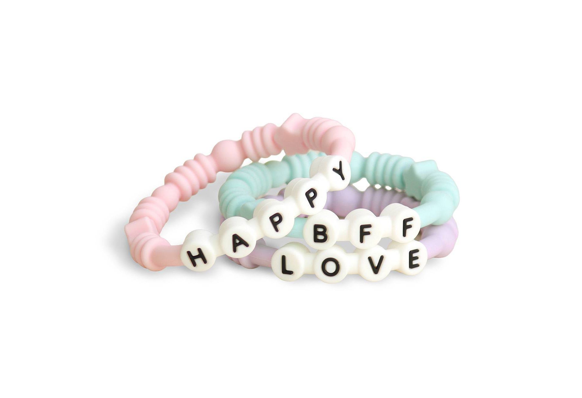 Itzy Ritzy Bitzy Silicone Bands Baby Teethers - 3pk