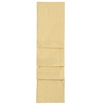 Shiraleah Gina Check Table Runner, Yellow - FINAL SALE ONLY