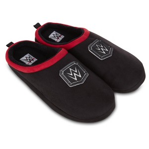 WWE Mens Championship Belt Slippers - John Cena, Roman Reigns, Seth Rollins World Wrestling Champion Belt Slip On Clog House Slippers - 1 of 4