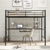 Full Size Loft Bed with Desk and Shelf for Bedroom - 2 of 4